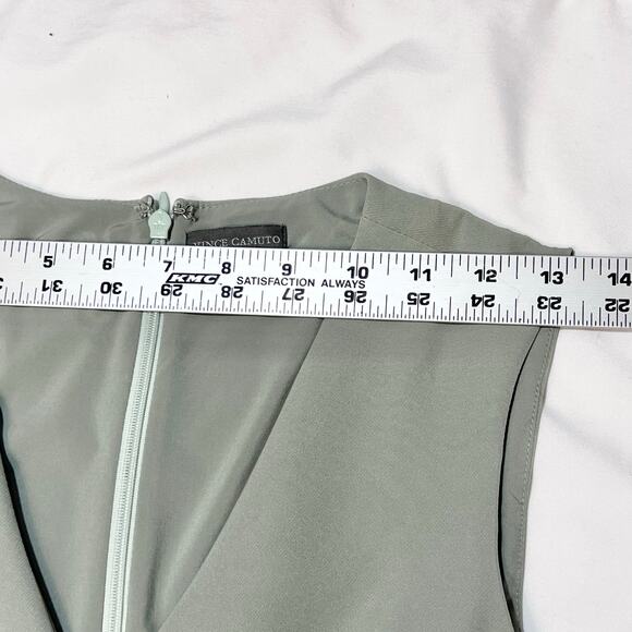 Vince Camuto Jumpsuit Ethereal Dawn Women Size 0 Smoked Sage Green Sleeveless - Picture 13 of 14